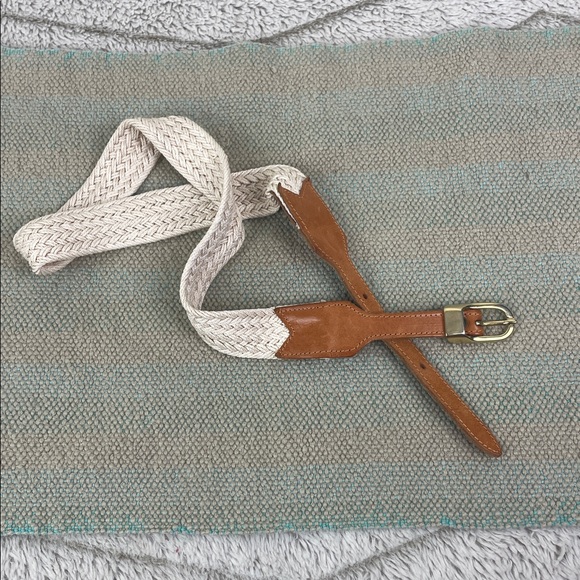 Vintage Italian Belt Leather & Woven Strap - Picture 11 of 13